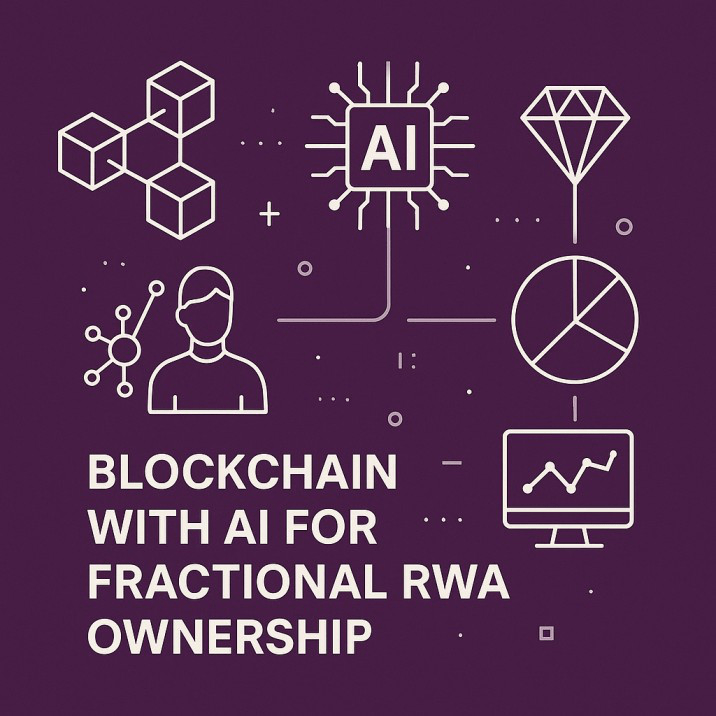 Diagram showing the integration of Blockchain, AI, and IoT technologies
